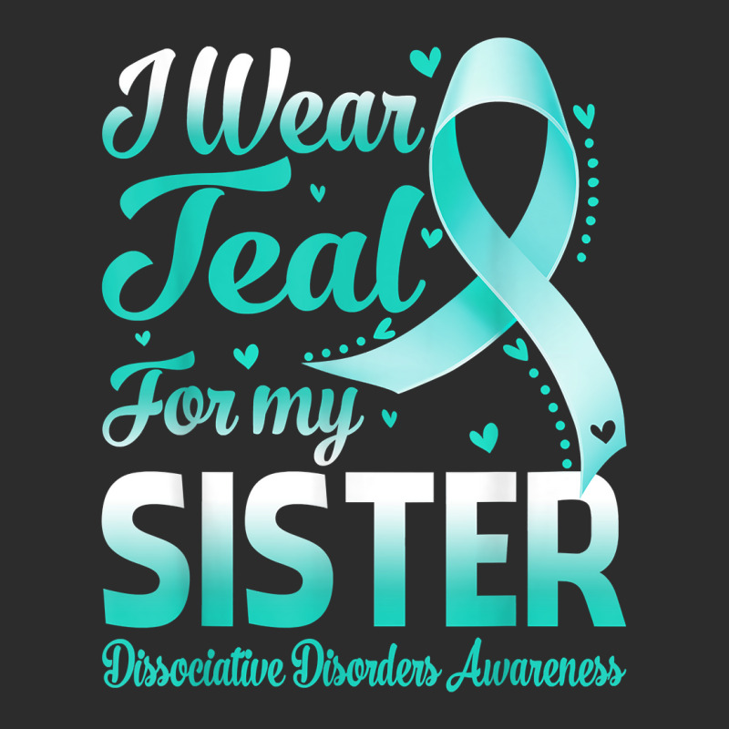 I Wear Teal For My Sister Dissociative Disorders Awareness T Shirt Exclusive T-shirt | Artistshot