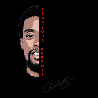 Chadwick Boseman    Find Your Purpose Red Pocket T-shirt | Artistshot