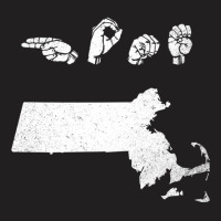 Asl (american Sign Language) Massachusetts Home T-shirt | Artistshot