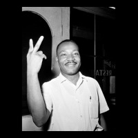 Martin Luther King Peace Symbol Adjustable Cap | Artistshot