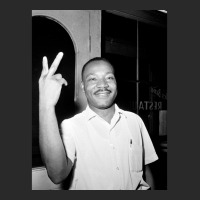 Martin Luther King Peace Symbol Printed Hat | Artistshot