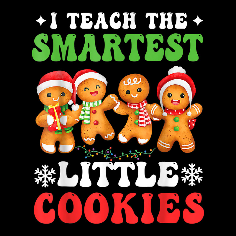 I Teach The Smartest Cookies Gingerbread Christmas Groovy T Shirt V-neck Tee | Artistshot