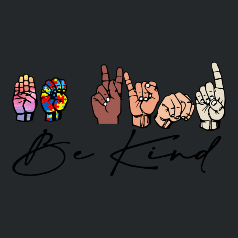 Be Kind Sign Language Hand Crewneck Sweatshirt by cm-arts | Artistshot