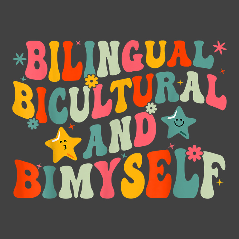 Funny Bilingual Bicultural And Bimyself T Shirt Vintage T-Shirt by cm-arts | Artistshot