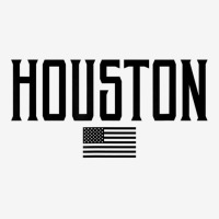 Houston Texas Us Flag Vintage Text Olive Green W Black Print T Shirt Drawstring Bags | Artistshot