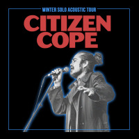 Citizen Cope   Winter Solo Acoustic Tour 2019 2020 Front Adjustable Cap | Artistshot