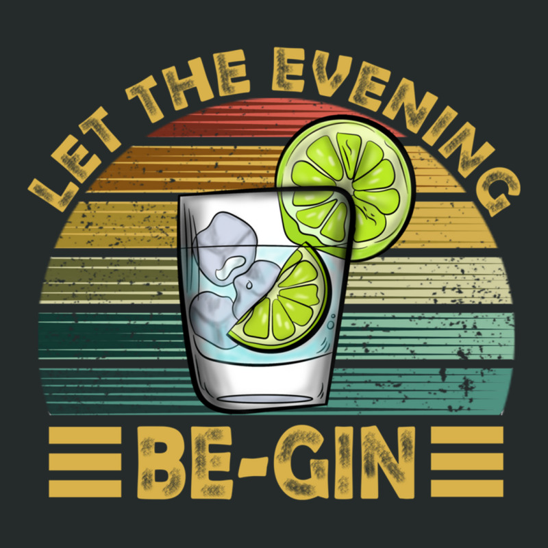 Let The Evening Be Gin Gin Juniper Vintage Tonic Pullover Hoodie Women's Triblend Scoop T-shirt by cm-arts | Artistshot