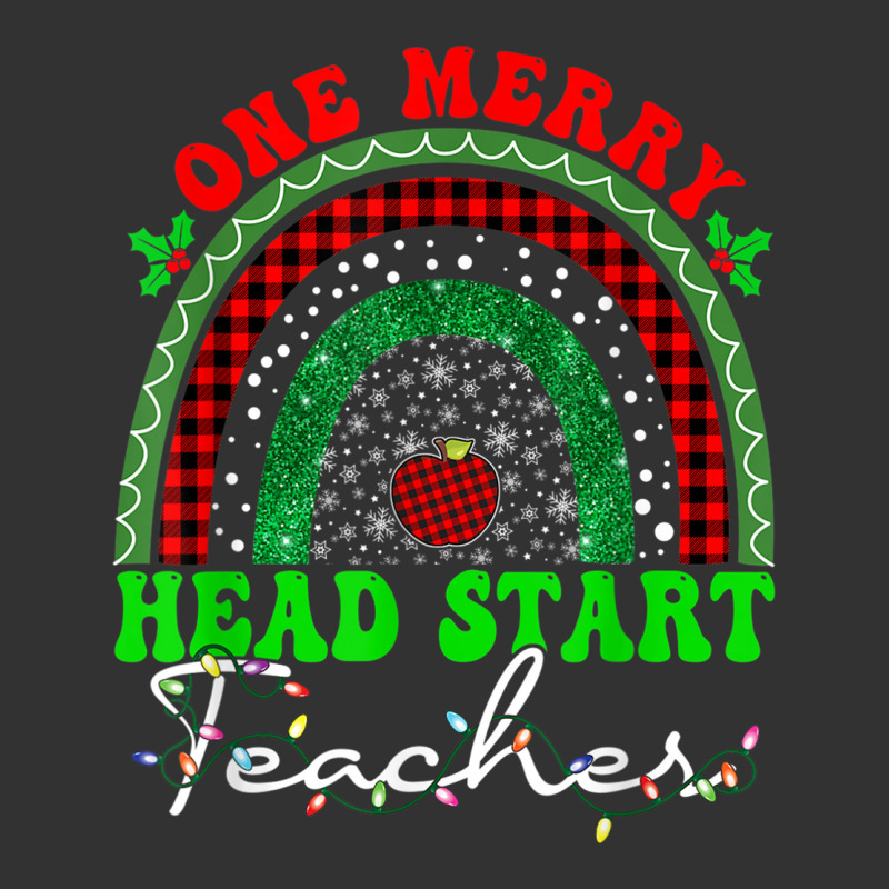 One Merry Head Start Teacher Rainbow Buffalo Plaid Christmas T Shirt Baby Bodysuit by cm-arts | Artistshot