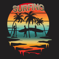 Surfing T  Shirtsurfing Surfer Summer Vacation Sunset T  Shirt T-shirt | Artistshot