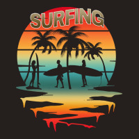 Surfing T  Shirtsurfing Surfer Summer Vacation Sunset T  Shirt Tank Top | Artistshot