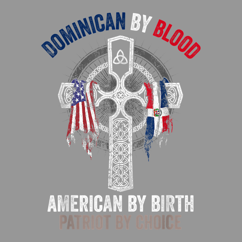 Dominican By Blood American By Birth Dominican Republic Flag T Shirt Women's V-Neck T-Shirt by cm-arts | Artistshot