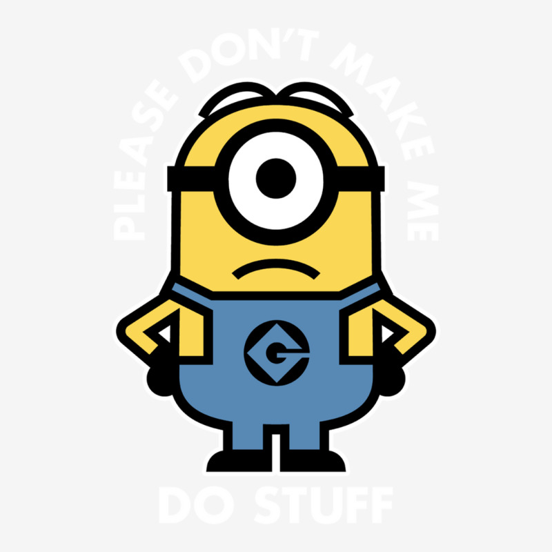 Despicable Me Minions Don't Make Me Do Stuff Portrait Long Sleeve T Sh Scorecard Crop Tee by cm-arts | Artistshot