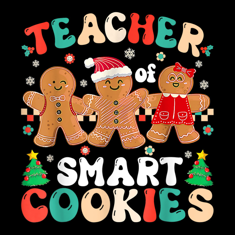 I Teach The Smartest Cookies Funny Christmas Pajama Teacher T Shirt Baby Tee | Artistshot