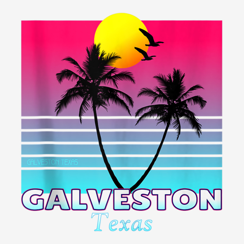 Galveston Texas Tx Retro Tank Top Scorecard Crop Tee by cm-arts | Artistshot