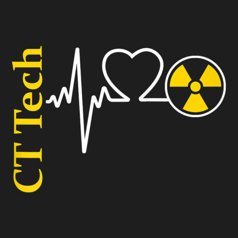 Radiology Ct Tech Nuclear Radiation Heartbeat Ekg Pulse Love Raglan Ba Classic T-shirt by cm-arts | Artistshot