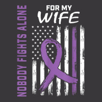 Nobody Fights Alone Wife Alzheimers Awareness American Flag T Shirt Ladies Curvy T-shirt | Artistshot