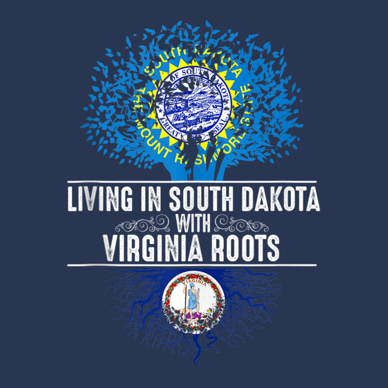 South Dakota Home Virginia Roots State Tree Flag Gift Tank Top Men Denim Jacket | Artistshot