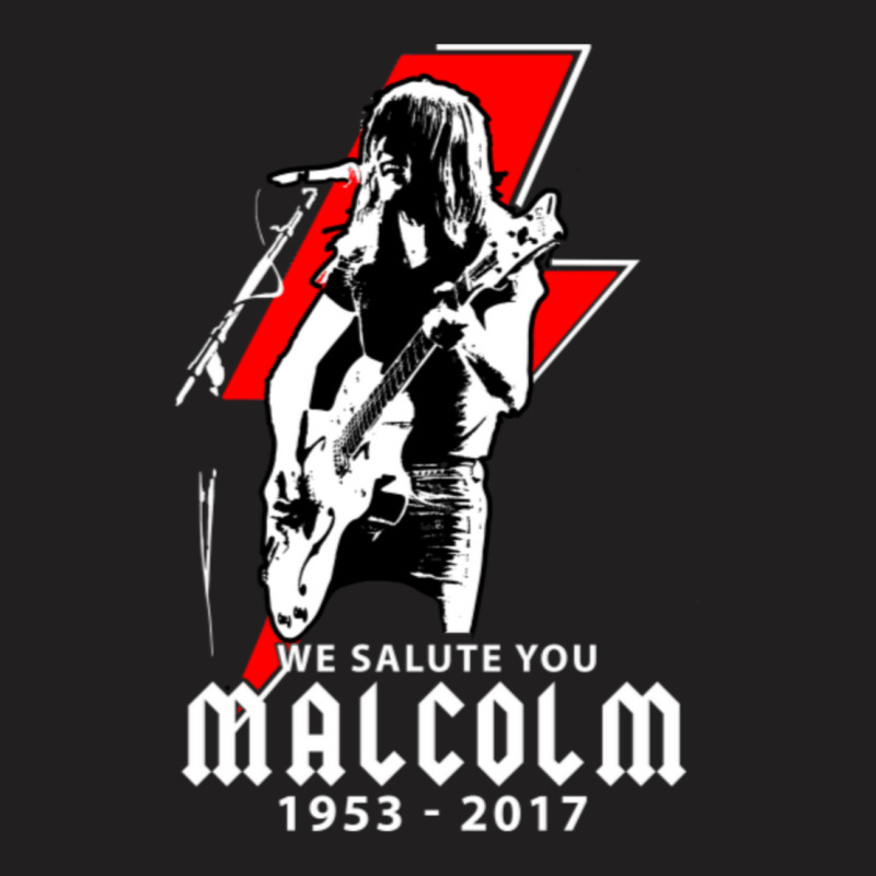 Malcolm Young Malcolm Young  We Salute You T-Shirt by JULIUSGERADEAU | Artistshot