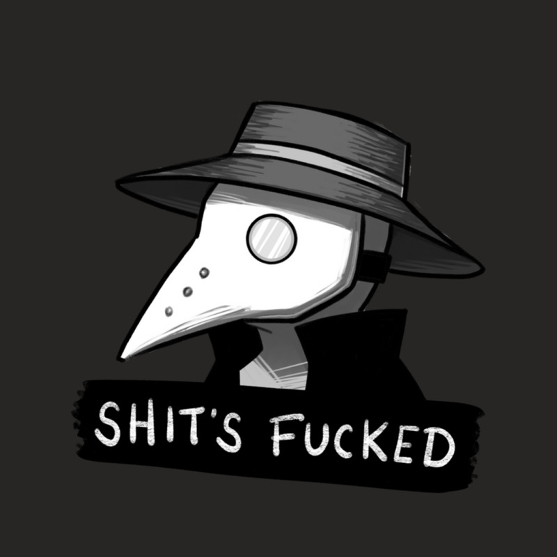 Plague Doctor Diagnosis Ladies Fitted T-Shirt by cm-arts | Artistshot