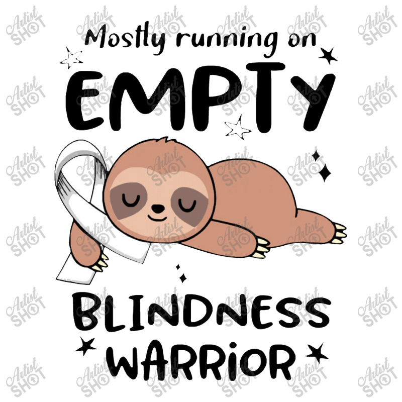 Blindness Awareness  Mostly Running On Empty Blindness Warrior Crewneck Sweatshirt by salamansik | Artistshot