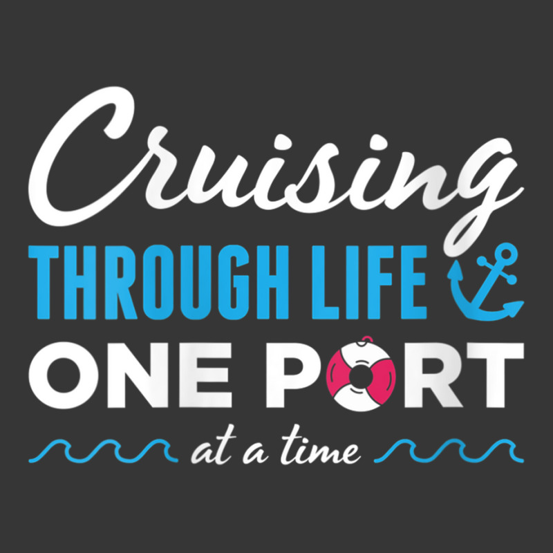 Womens Cruising Through Life One Port At A Time Cruise Vacation V Neck Toddler Hoodie | Artistshot