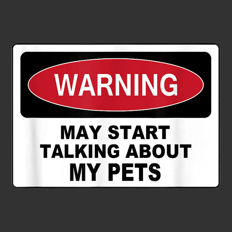 Warning Talking Abt My Pets Dog Cat Fish Graphic Novelty Fun T Shirt Baby Bodysuit by cm-arts | Artistshot