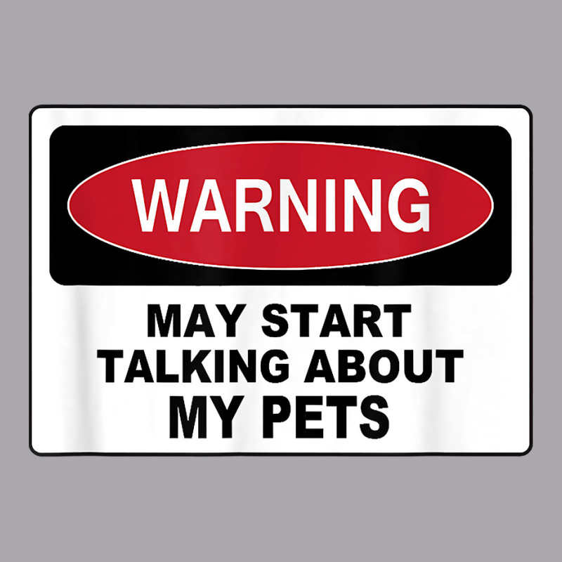 Warning Talking Abt My Pets Dog Cat Fish Graphic Novelty Fun T Shirt Youth 3/4 Sleeve by cm-arts | Artistshot