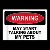 Warning Talking Abt My Pets Dog Cat Fish Graphic Novelty Fun T Shirt Cropped Hoodie | Artistshot