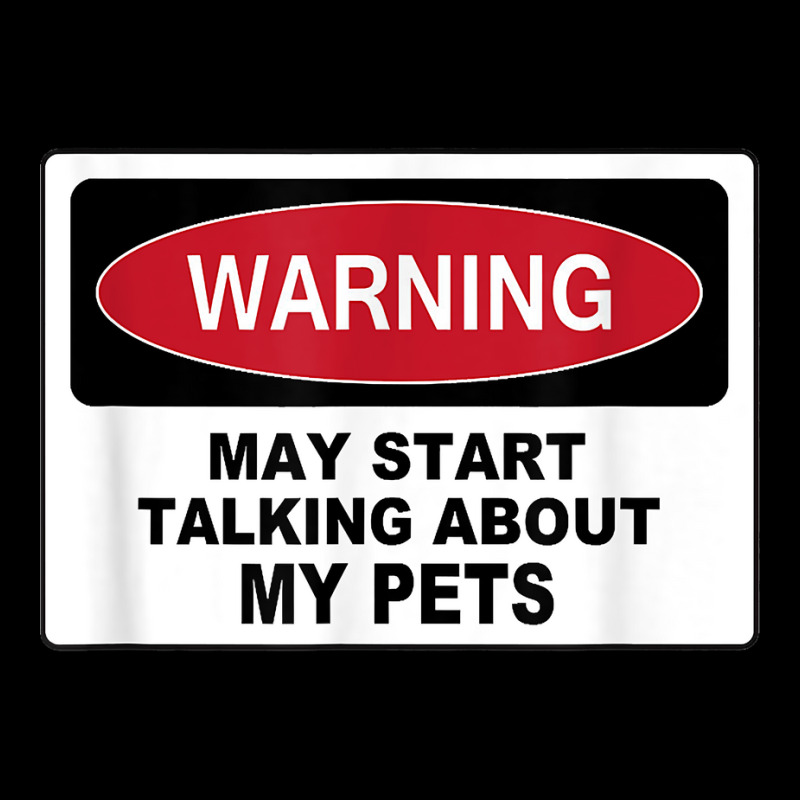 Warning Talking Abt My Pets Dog Cat Fish Graphic Novelty Fun T Shirt Cropped Hoodie by cm-arts | Artistshot