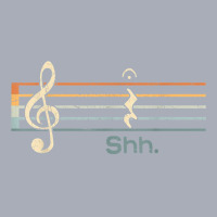 Funny Music Shh Quarter Rest And Fermata Notation Musician T Shirt Tank Dress | Artistshot