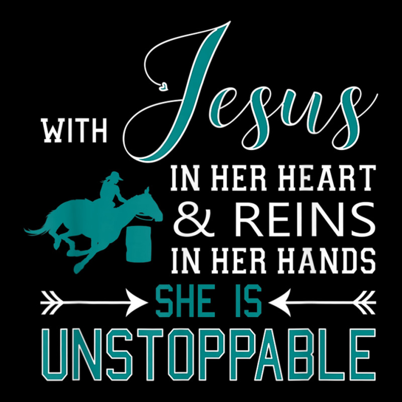 With Jesus In Her Heart And Reins In Her Hands She Is Adjustable Cap | Artistshot