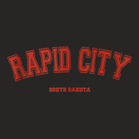 Rapid City South Dakota Sd Red Letter Graphic On Rapid City Tank Top Ladies Fitted T-shirt | Artistshot