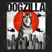 Funny Vintage Japanese Dogzilla Alaskan Malamute T-shirt | Artistshot