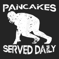 Pancakes Served Daily Funny Offensive Lineman Football 3/4 Sleeve Shirt | Artistshot