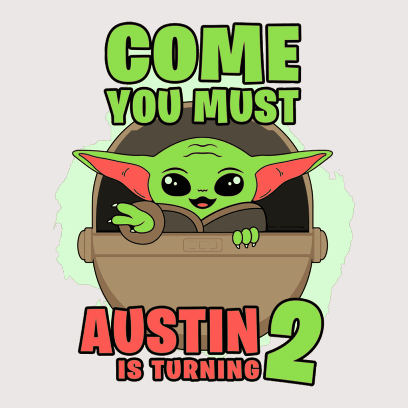 Come You Must Austin Is Turning 2 Baby Yoda Birthday Invitation Pocket T-shirt | Artistshot