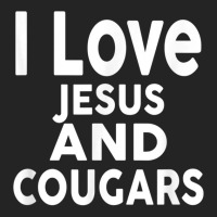 I Love Jesus And Cougars Funny Cougar 3/4 Sleeve Shirt | Artistshot