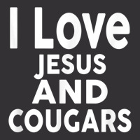 I Love Jesus And Cougars Funny Cougar Vintage Short | Artistshot