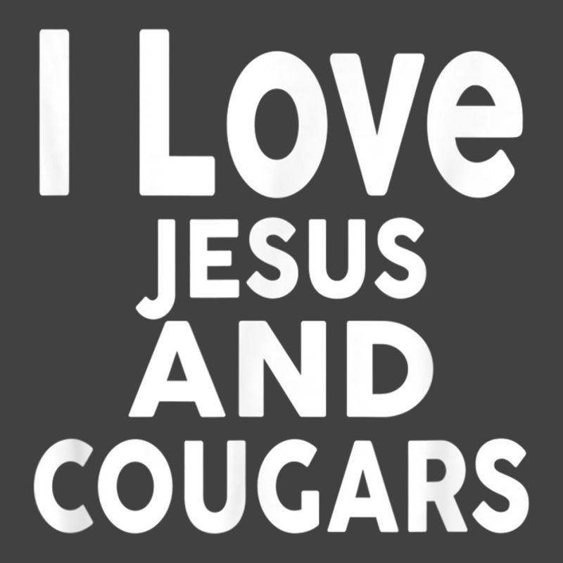 I Love Jesus And Cougars Funny Cougar Vintage T-Shirt by LilyWillis | Artistshot