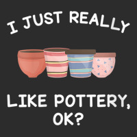 Womens Pottery Gifts Her Him I Just Really Like Pottery Ok Funny V Nec Exclusive T-shirt | Artistshot