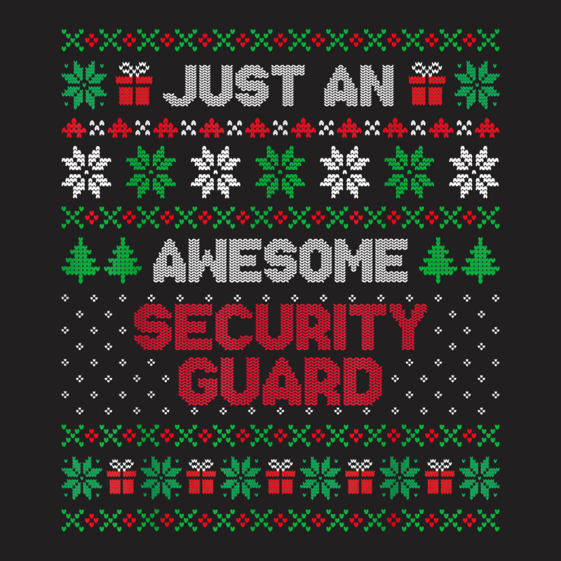 Xmas Gift For Security Guard Security Guard Ugly Xmas T Shirt T-shirt | Artistshot