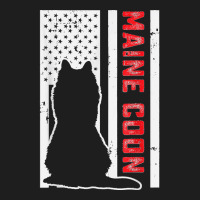 American Flag Maine Coon Cat Lover Proud Pet Owner Cat Mom Classic T-shirt | Artistshot