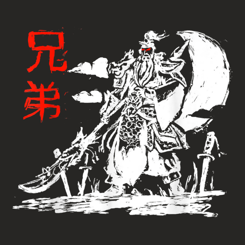 Japanese Warrior Samurai Ninja Art Kanji Design T Shirt Ladies Fitted T-Shirt by cm-arts | Artistshot