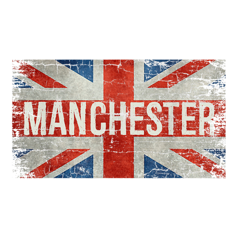 Manchester England United Kingdom British Flag Vintage Sticker | Artistshot