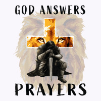 God Jesus Answers Prayers Warrior Men Christian Lion Graphic Tank Top | Artistshot