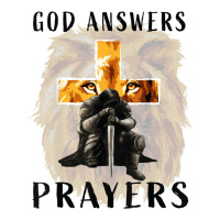 God Jesus Answers Prayers Warrior Men Christian Lion Graphic Zipper Hoodie | Artistshot