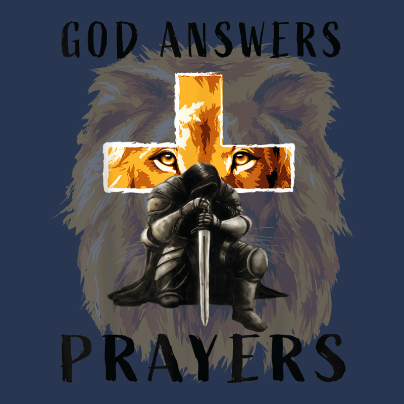 God Jesus Answers Prayers Warrior Men Christian Lion Graphic Men Denim Jacket | Artistshot