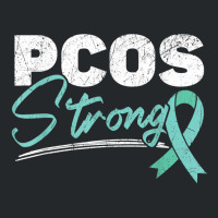 Pcos Strong Polycystic Ovary Syndrome Warrior T Shirt Crewneck Sweatshirt | Artistshot