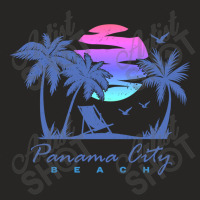 Panama City Beach Florida Vacation Trip Retro Vintage Sunset Pullover  Ladies Fitted T-shirt | Artistshot