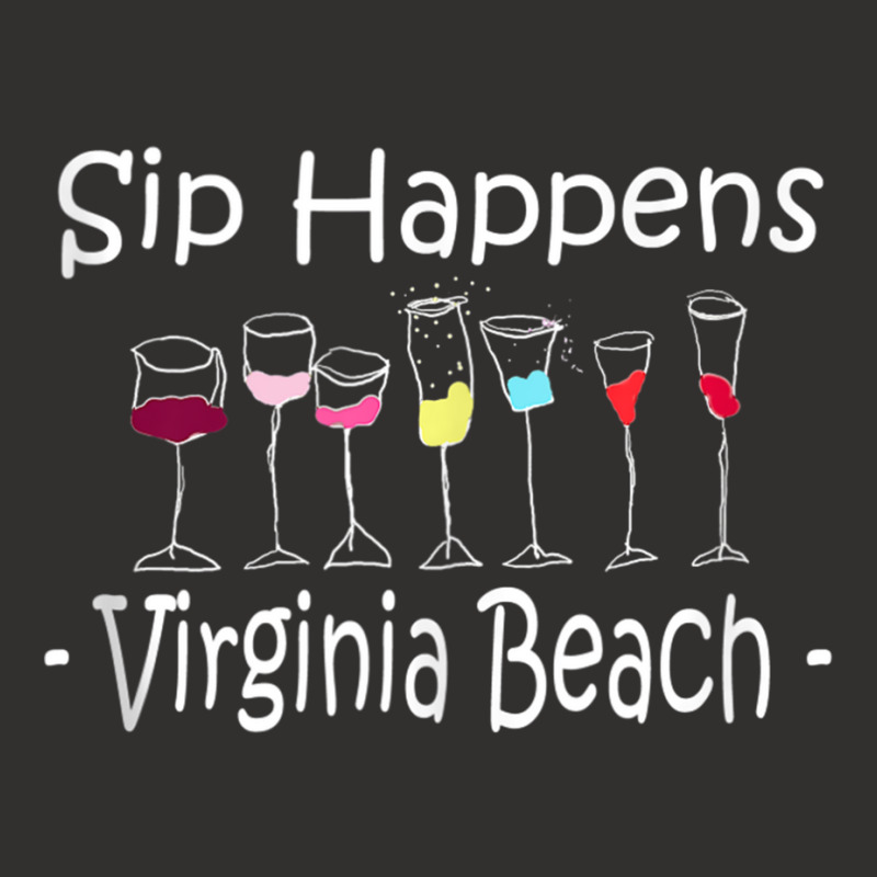 Sip Happens Virginia Beach Funny Vacation Drinking Wine Tank Top Champion Hoodie | Artistshot