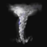 Tornado Hurricane Lightning Bolt Storm Cloud Strikes Sky Crop Top | Artistshot